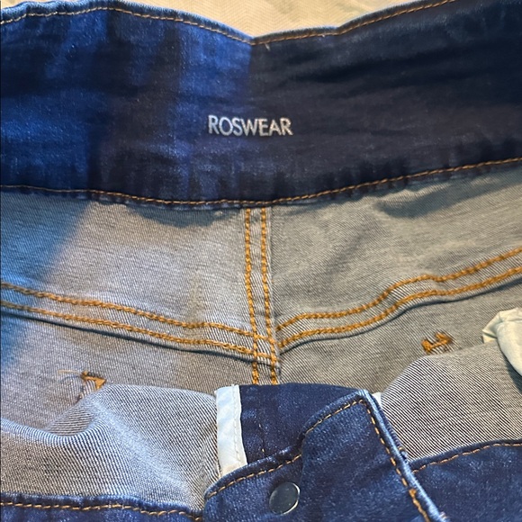 Women's Blue Stretchy Wide-Leg Jeans VGUC Sz XL - Picture 6 of 7